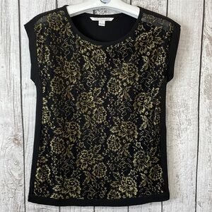 Diane von Furstenberg Silk and lace top size 4.​​​